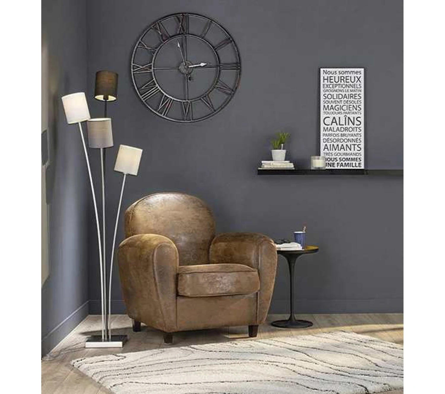 Meilleur prix 🎁 TIME Horloge D.76 cm STATION Noir ⭐ 3 Meilleur prix 🎁 TIME Horloge D.76 cm STATION Noir ⭐