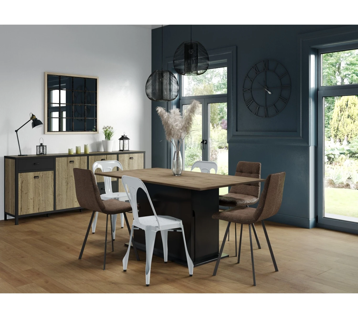 Meilleur prix 🎁 TIME Horloge D.76 cm STATION Noir ⭐ 8 Meilleur prix 🎁 TIME Horloge D.76 cm STATION Noir ⭐ – Image 6