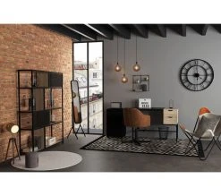 Le moins cher ✔️ TIME Etag&egrave;re murale H. 40 cm CASSY Noir ✨ -Espace Déco Magasin 2099901400895 AMB2