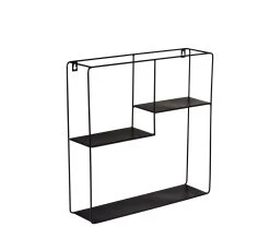 Le moins cher ✔️ TIME Etag&egrave;re murale H. 40 cm CASSY Noir ✨ -Espace Déco Magasin 2099901400895 Q