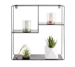 Le moins cher ✔️ TIME Etag&egrave;re murale H. 40 cm CASSY Noir ✨ -Espace Déco Magasin 2099901400895 Z1