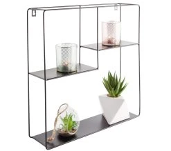 Le moins cher ✔️ TIME Etag&egrave;re murale H. 40 cm CASSY Noir ✨ -Espace Déco Magasin 2099901400895 Z2