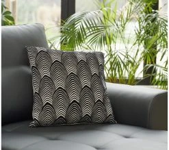 Promo ⭐ TIME Coussin 40x40 cm PALM Gris 🛒 21 Promo ⭐ TIME Coussin 40x40 cm PALM Gris 🛒 -Espace Déco Magasin 2099901412126 AMB2