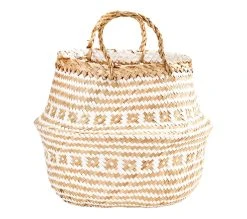 Vente flash 🤩 TIME Panier rond TAO Blanc 🛒 -Espace Déco Magasin 2099901412461 P