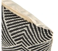 Offres ✨ TIME Coussin 40x40 cm ETHNIC CHIC Blanc/Noir 🔥 -Espace Déco Magasin 2099901415257 D