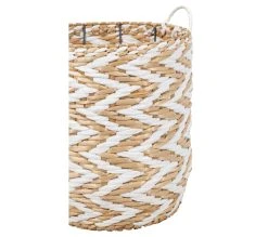 Offres 😍 TIME Panier petit mod&egrave;le LENA blanc 👍 -Espace Déco Magasin 2099901447265 A