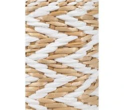 Offres 😍 TIME Panier petit mod&egrave;le LENA blanc 👍 -Espace Déco Magasin 2099901447265 D