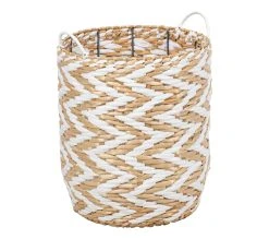 Offres 😍 TIME Panier petit mod&egrave;le LENA blanc 👍 -Espace Déco Magasin 2099901447265 Q