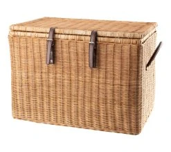 Promo 🛒 TIME Malle grand mod&egrave;le JULIETTE naturel ❤️ -Espace Déco Magasin 2099901447364 P