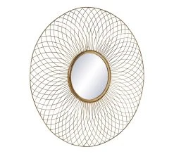 Bon marché 🔥 TIME Miroir D.84 cm LEONIE Dor&eacute; ⌛ -Espace Déco Magasin 2099901447791 Q