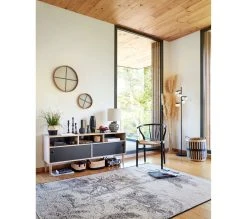 Tout neuf ✔️ TIME Panier grand mod&egrave;le JORIS naturel/noir ⭐ -Espace Déco Magasin 2099901448385 AMB9 217916