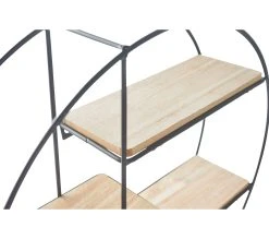 Offres 🥰 TIME Etag&egrave;re D40 cm CIRCLE Noir / Naturel 🧨 -Espace Déco Magasin 2099901454416 D