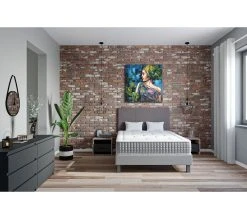 Coupon ⌛ TIME Toile 100x100 cm FEMME PROFIL Multicolore 🛒