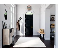 Promo 🔔 TIME Porte manteaux NILA noir et naturel ⌛