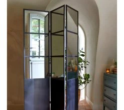 Promo 🔥 TIME Paravent 121x170 cm METALI Noir 🌟