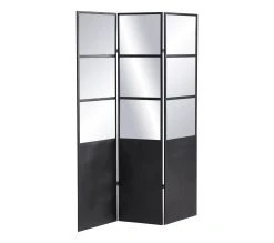 Promo 🔥 TIME Paravent 121x170 cm METALI Noir 🌟 -Espace Déco Magasin 2099901459749 Q