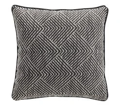 Offres ✨ TIME Coussin 40x40 cm ETHNIC CHIC Blanc/Noir 🎁