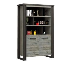 Meilleure affaire 🛒 TIME Biblioth&egrave;que BAXTER imitation ch&ecirc;ne gris 🎁 -Espace Déco Magasin 3102000111827 Z3