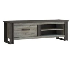 Acheter 😀 TIME Meuble TV 1 tiroir L.169 BAXTER imitation ch&ecirc;ne gris 👍 -Espace Déco Magasin 3102000111834 Z2
