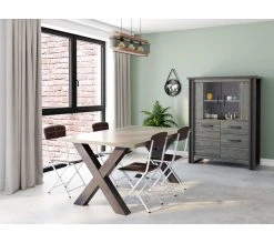 Meilleure vente 🔥 TIME Buffet haut BAXTER imitation ch&ecirc;ne gris ✨