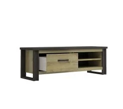 Offres 🎁 TIME Meuble TV 1 tiroir L.169 BAXTER imitation ch&ecirc;ne ❤️ -Espace Déco Magasin 3102000111964 VO