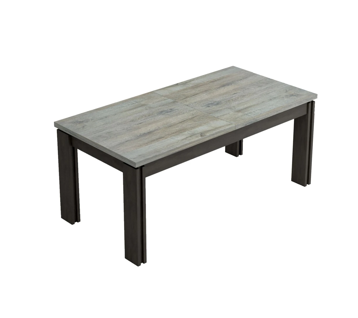 Le moins cher ⭐ TIME Table L.180 + allonge BAXTER imitation chêne/ gris 💯 6 Le moins cher ⭐ TIME Table L.180 + allonge BAXTER imitation chêne/ gris 💯 – Image 4