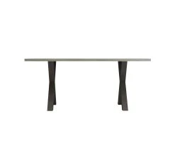 Meilleur prix ⭐ TIME Table L.170 pieds en X BAXTER imitation ch&ecirc;ne/ gris 🔔 -Espace Déco Magasin 3102000112091 F