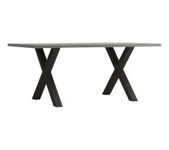 Meilleur prix ⭐ TIME Table L.170 pieds en X BAXTER imitation ch&ecirc;ne/ gris 🔔 -Espace Déco Magasin 3102000112091 Q