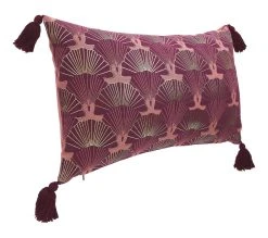 Nouveau 🧨 TIME Coussin 30x50 cm AZAKO Violine ❤️ -Espace Déco Magasin 3210805505007 Q