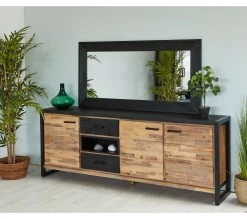 Meilleure affaire 😉 TIME Miroir L.160 ZARA acacia massif et noir ⌛