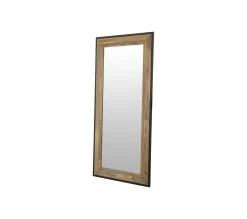 Promo 🎉 TIME Miroir L.160 ZARA acacia massif et noir 🤩 -Espace Déco Magasin 3248119119825 P