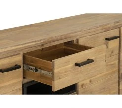 Offres ✨ TIME Buffet 3 portes ZARA acacia massif 🎉 -Espace Déco Magasin 3248119120821 A