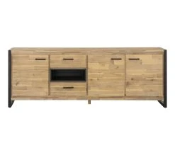 Offres ✨ TIME Buffet 3 portes ZARA acacia massif 🎉 -Espace Déco Magasin 3248119120821 F