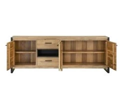 Offres ✨ TIME Buffet 3 portes ZARA acacia massif 🎉 -Espace Déco Magasin 3248119120821 Z3