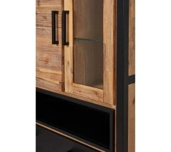 Remise 🧨 TIME Vitrine 2 portes ZARA acacia massif et noir 😍 12 Remise 🧨 TIME Vitrine 2 portes ZARA acacia massif et noir 😍 -Espace Déco Magasin 3248119122306 D