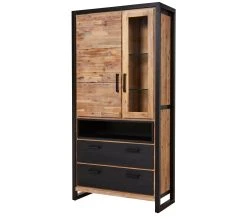 Remise 🧨 TIME Vitrine 2 portes ZARA acacia massif et noir 😍 10 Remise 🧨 TIME Vitrine 2 portes ZARA acacia massif et noir 😍 -Espace Déco Magasin 3248119122306 Q