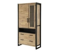 Meilleure vente 👏 TIME Vitrine 2 portes ZARA acacia massif 😉 -Espace Déco Magasin 3248119122825 P