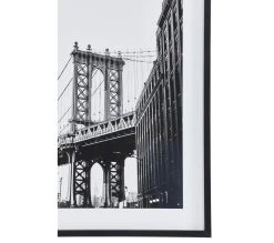 Meilleur prix 🧨 TIME Image 50x70 cm STREET BRIDGE Noir ⭐ -Espace Déco Magasin 3446035938142 D