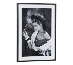 Meilleure vente 😉 TIME Image 50x70 cm FEMME CIGARETTE Noir 💯 -Espace Déco Magasin 3446035938166 Q