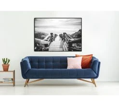 Vente flash ⌛ TIME Image 70x100 cm ESCALIER PLAGE Noir ❤️