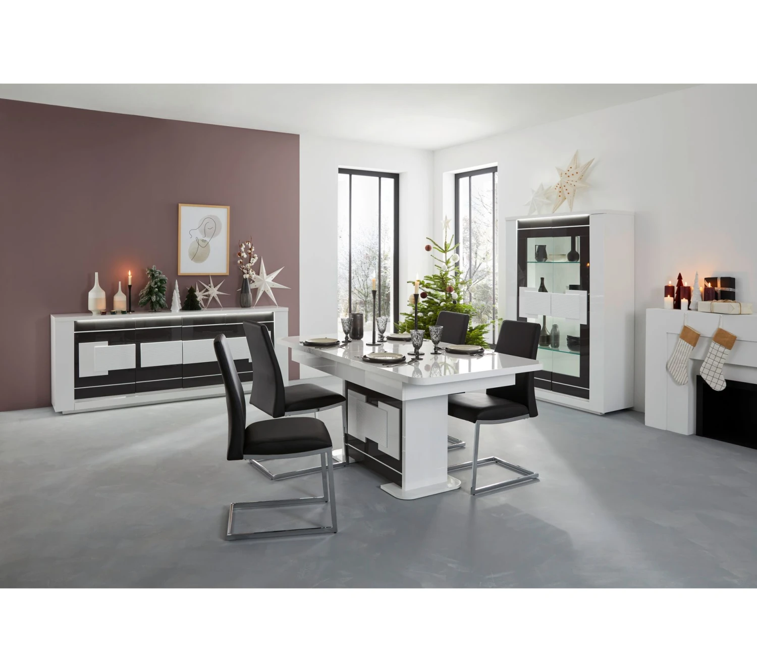 Promo 😀 TIME Buffet 4 portes/1 tiroir TRUST chêne/noir 😉 16 Promo 😀 TIME Buffet 4 portes/1 tiroir TRUST chêne/noir 😉 – Image 14