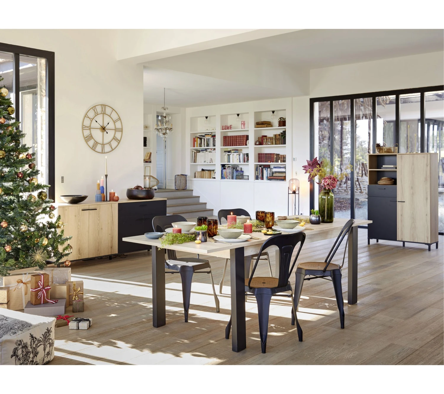 Promo 😀 TIME Buffet 4 portes/1 tiroir TRUST chêne/noir 😉 14 Promo 😀 TIME Buffet 4 portes/1 tiroir TRUST chêne/noir 😉 – Image 12