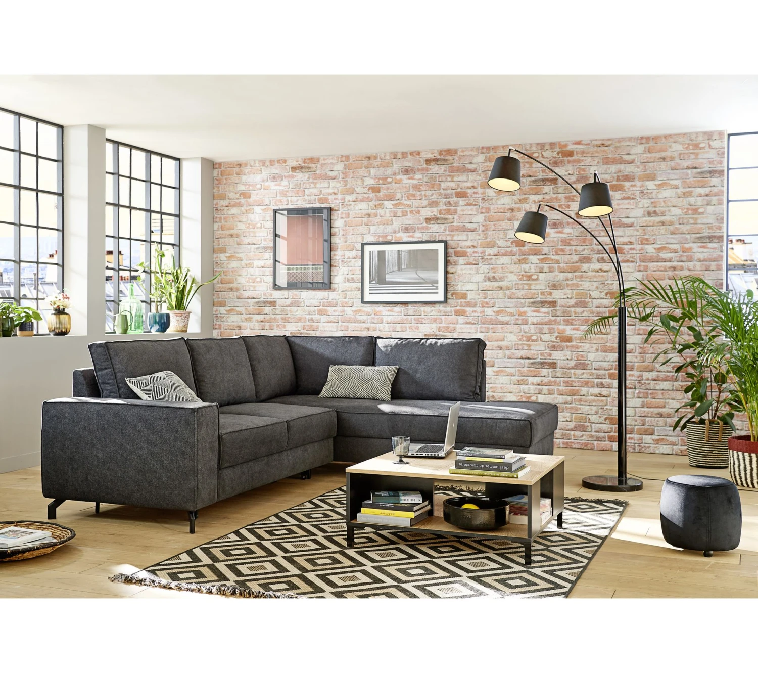 Promo 😀 TIME Buffet 4 portes/1 tiroir TRUST chêne/noir 😉 20 Promo 😀 TIME Buffet 4 portes/1 tiroir TRUST chêne/noir 😉 – Image 18