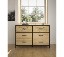 Coupon ❤️ TIME Commode 6 tiroirs ARMOR imitation ch&ecirc;ne 🧨