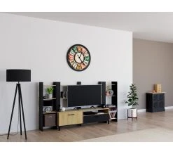 Sortie 💯 TIME Surmeuble TV TRUST imitation chêne 🎁