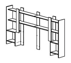 Sortie 💯 TIME Surmeuble TV TRUST imitation ch&ecirc;ne 🎁 -Espace Déco Magasin 3483601086999 Z1