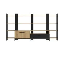 Sortie 💯 TIME Surmeuble TV TRUST imitation ch&ecirc;ne 🎁 -Espace Déco Magasin 3483601086999 Z2