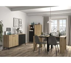 Meilleur prix ⌛ TIME Console extensible L.45/165 TRUST imitation ch&ecirc;ne 💯 -Espace Déco Magasin 3483601087750 AMB2