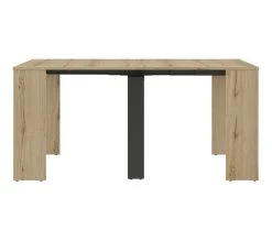 Meilleur prix ⌛ TIME Console extensible L.45/165 TRUST imitation ch&ecirc;ne 💯 -Espace Déco Magasin 3483601087750 Z2