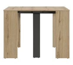 Meilleur prix ⌛ TIME Console extensible L.45/165 TRUST imitation ch&ecirc;ne 💯 -Espace Déco Magasin 3483601087750 Z3